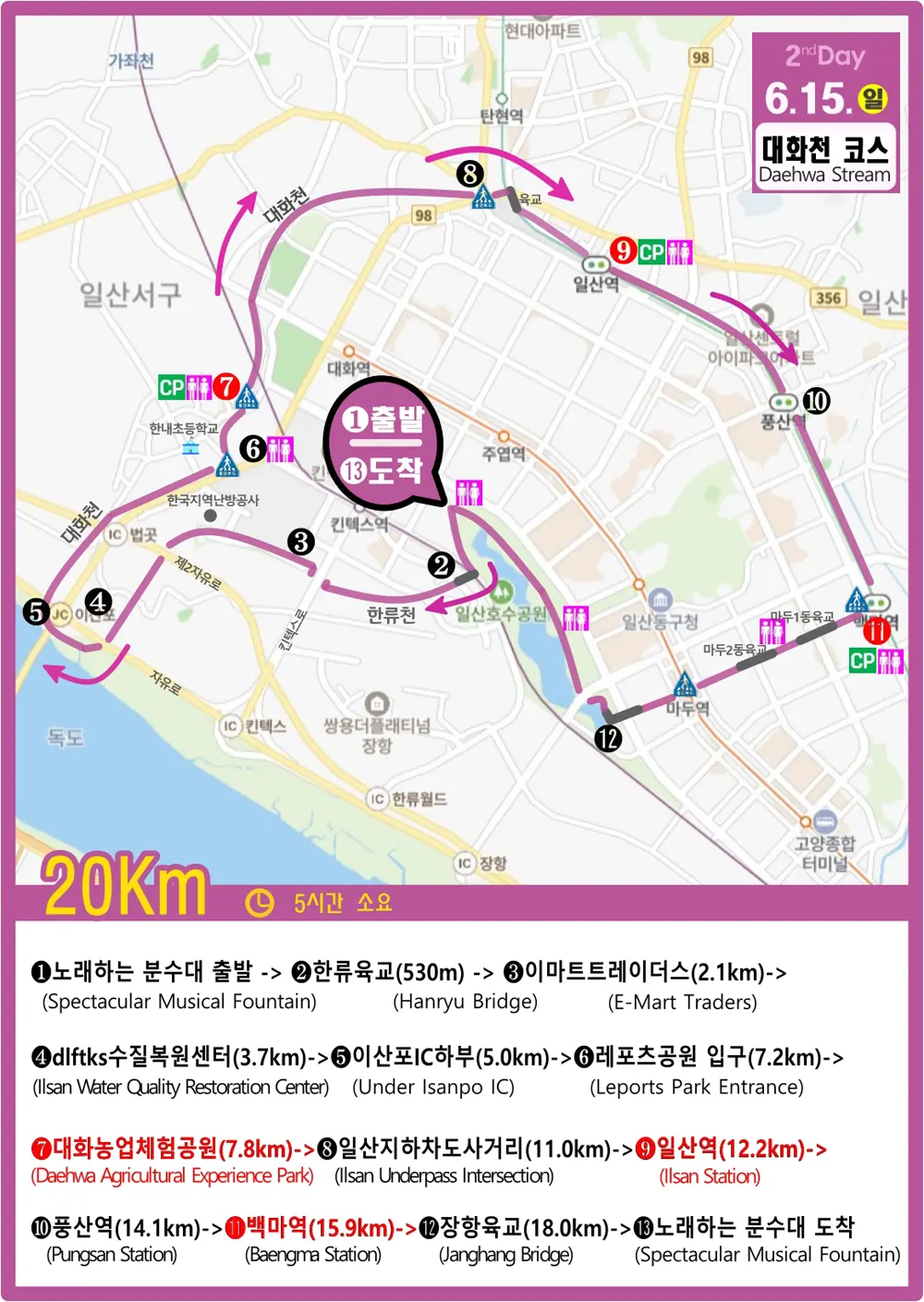 20km 대화천 코스